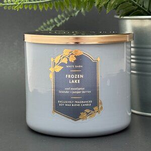 BBW Frozen Lake White Barn Bath & Body Works 3 Wick Candle